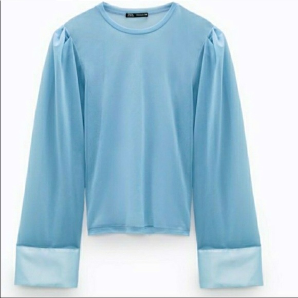Zara Tops - Semi-sheer tulle top